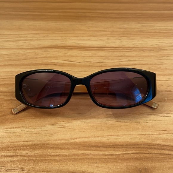 Anne Klein oval brown and black sunglasses main image 11